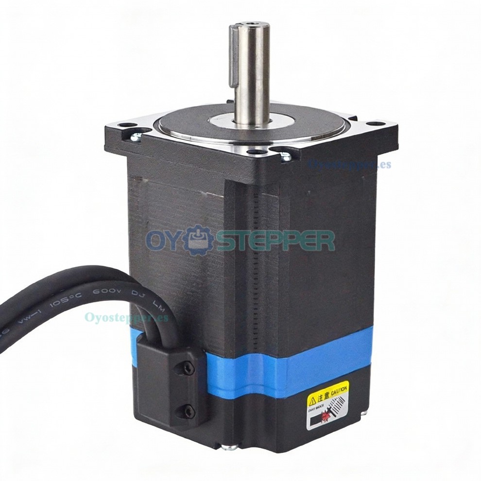 Motor paso a paso de lazo cerrado Nema 34, 5,8 Nm, 1,8 grados, &Phi;14 mm con codificador 1000PPR